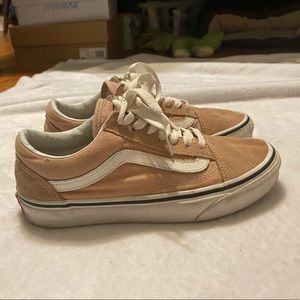 Tan/pink vans
